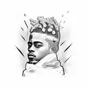 xxxtentacion tattoo design idea