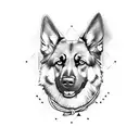 german shepherd rubio tattoo design idea
