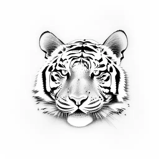 japanese tiger tattoo design idea