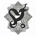 Arabic calligraphy tattoo design idea