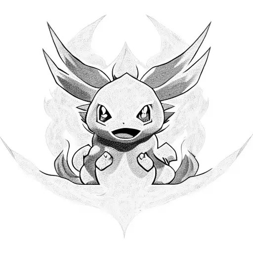 pokemon chimchar infernape tattoo design idea