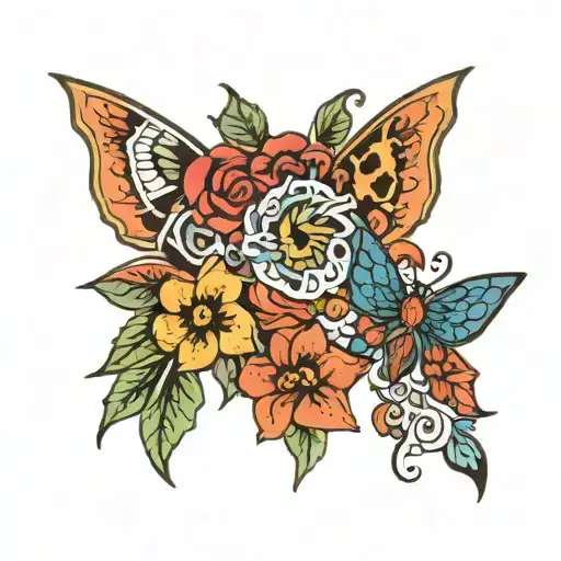 Matching mother and daughter tattoo tattoo design idea