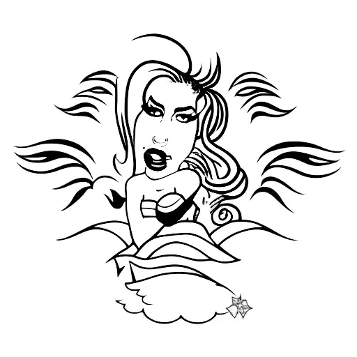 Amy Winehouse tattoo design idea