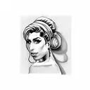 Amy Winehouse tattoo design idea