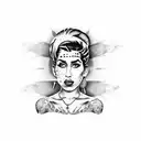 Amy Winehouse tattoo design idea