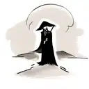 Grim Reaper with wolf  tattoo design idea