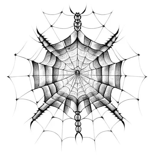 Spider Web tattoo design idea