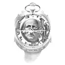 A clock or pocket watch with Roman numerals can symbolize the passage of time or a significant moment in your life. Add  tattoo design idea