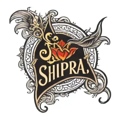 "Shipra" written on left chest tattoo tattoo design idea
