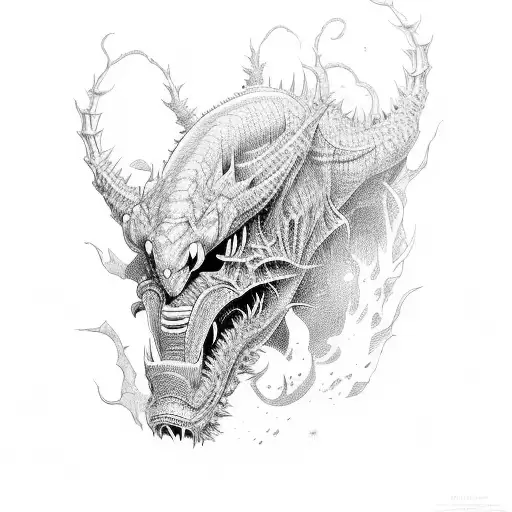 Kaiju Ronin  tattoo design idea