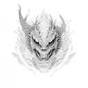 Kaiju Ronin  tattoo design idea