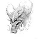 Kaiju Ronin  tattoo design idea