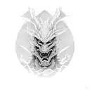 Kaiju Ronin  tattoo design idea