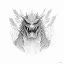 Kaiju Ronin  tattoo design idea