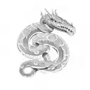 3 headed serpent  tattoo design idea