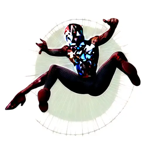 black suit spider-man tattoo design idea