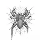 symbiote spider-man tattoo design idea