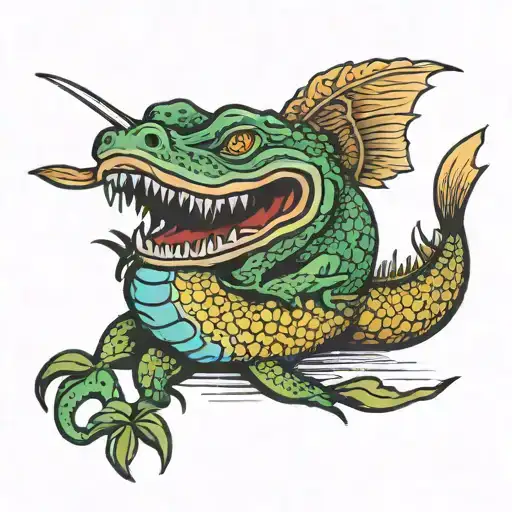 Lafayette Louisiana swamp tattoo design idea