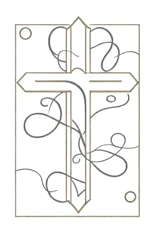 john 3:16 in the shape of a cross made tattoo design idea