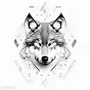 Wolf dacians tattoo design idea