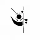 Biological risk tattoo design idea