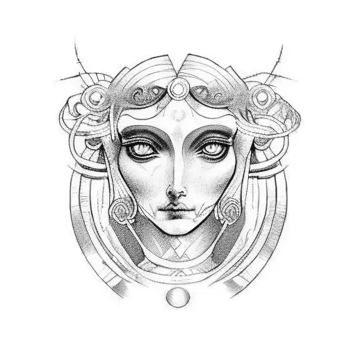 thw myth of circe, from greek mythology  tattoo design idea