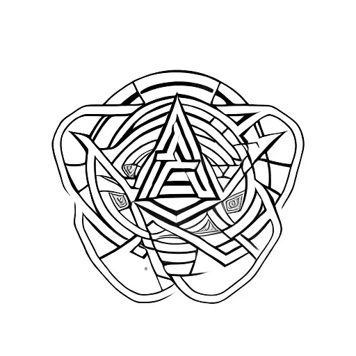 Valknut Symbol tattoo design idea