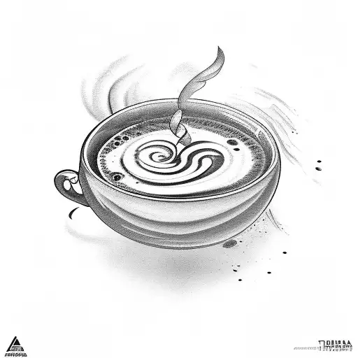 chemical formula of coffee tattoo design idea