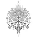 Life tree biology tattoo design idea