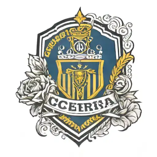 Rosario Central Athletic Club Argentina Champion tattoo design idea