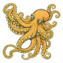 octopus wrapping its tentacles tattoo design idea
