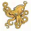 octopus wrapping its tentacles tattoo design idea