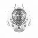 firefly tattoo design idea