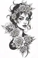 la frase loyally out values ​​everything   tattoo design idea