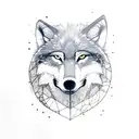 Wolf with arrows in its back tattoo design idea