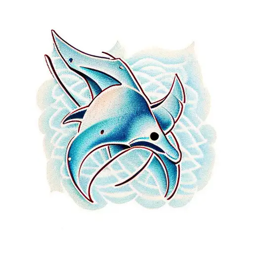 Manta tattoo design idea