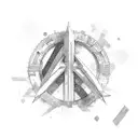 peace tattoo design idea