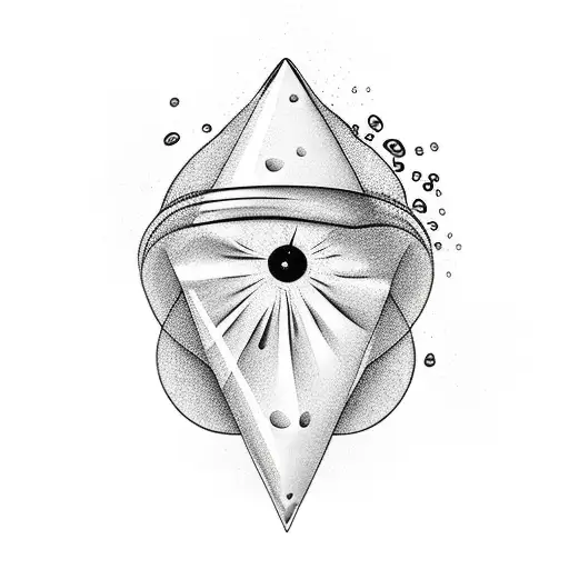 teardrop shape vial with liquid luck  tattoo design idea