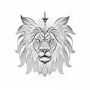 wings , lion greek meander, chess piec tattoo design idea