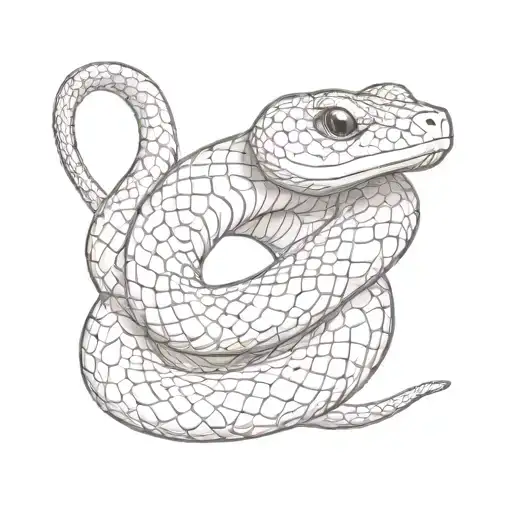 Hognose snake tattoo design idea