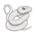 Hognose snake tattoo design idea