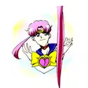 sailor moon tattoo design idea