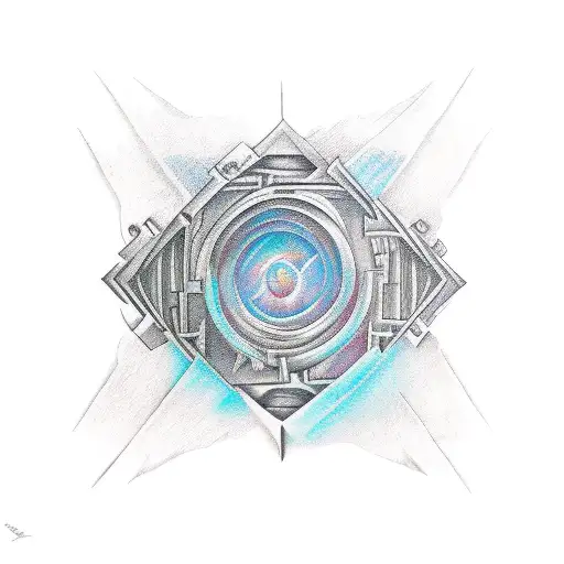 labyrinth tattoo design idea