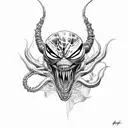 Venom tattoo design idea