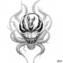 Venom tattoo design idea