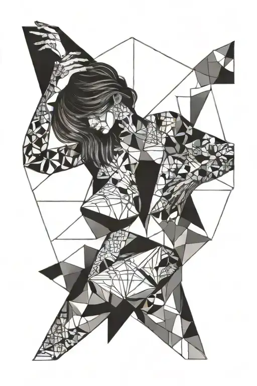 daughter dancing tattoo design idea