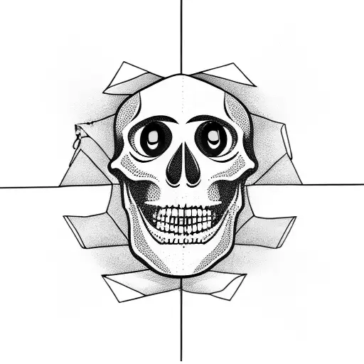 dancing skeleton tattoo design idea