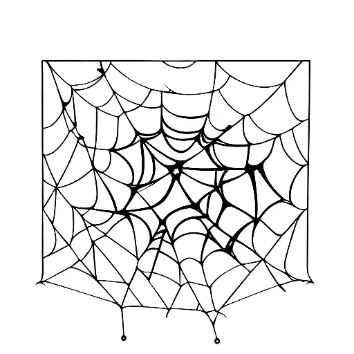 A spiderweb made of shattered glass pieces tattoo design idea