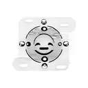 Slightly overlapping smiley face and frowny face, venn diagram tattoo design idea