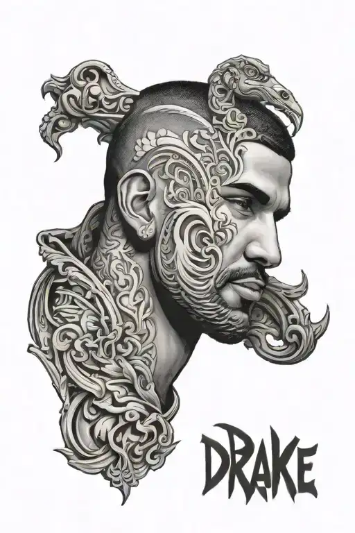 drake tattoo design idea
